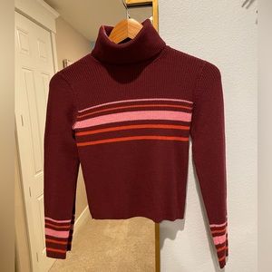 Free People 💕Aspen striped Sweater XS great condition, no tags, wore once. ⛷️